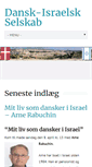 Mobile Screenshot of dansk-israelsk-selskab.dk